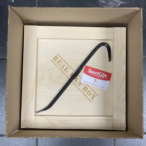 Подарочный ящик с ломом "Real man box - Гурман"  11 900 руб.. Фото N2
