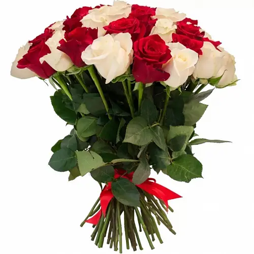 Букет из 51 красной и белой розы 5 990 руб.